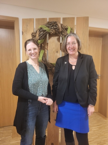 Antrittsbesuch der neuen Pfarrerin Anna Maria Baltes im Rathaus Lauf