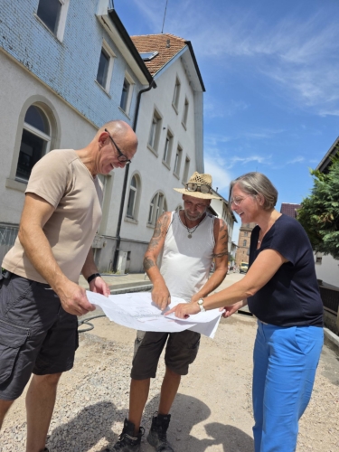 Baustellenbesichtigung in der Kirchstraße