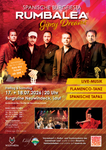 Spanische Burgfiesta – Tickets reservieren ab 15. November!