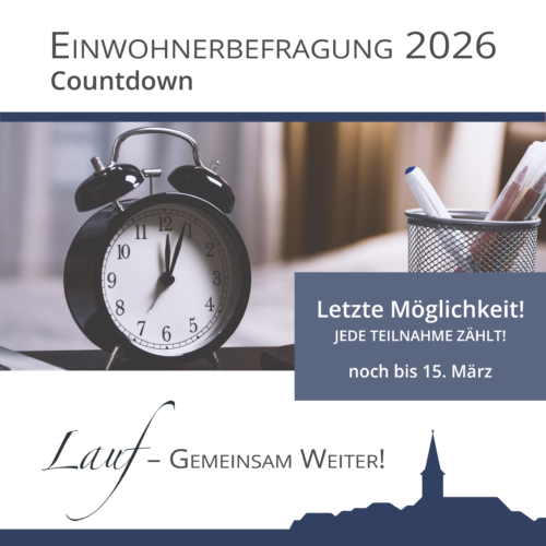 Einwohnerumfrage – Machen Sie noch mit!